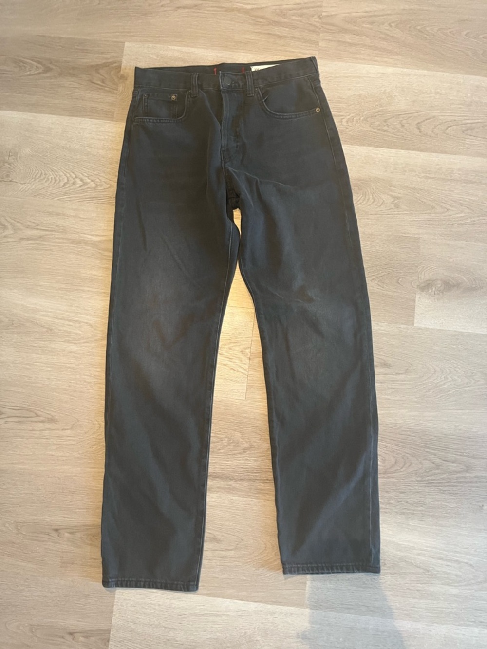 Black Straight-Leg Jeans size 6